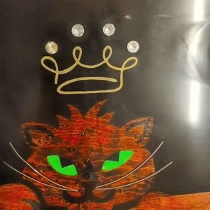 Couroc Smiling Cat Serving tray vintage